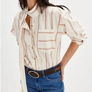 NWT Free People/ We The Free Tied With A Bow Shirt